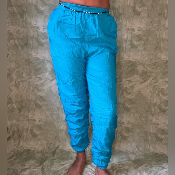 Bright Blue Mureli Swishy Joggers - Picture 3 of 4